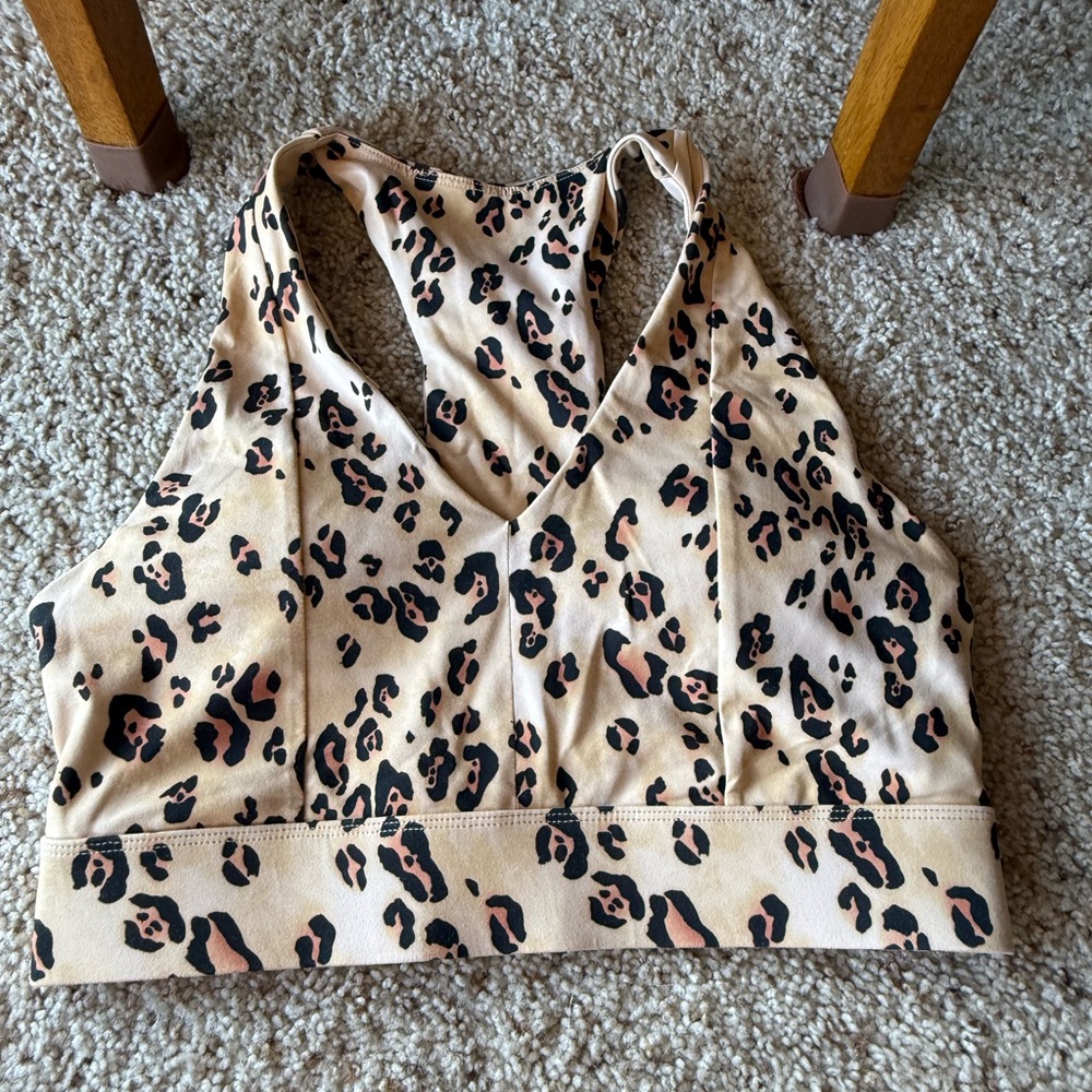 Fabletics Leopard Print Sports Bra